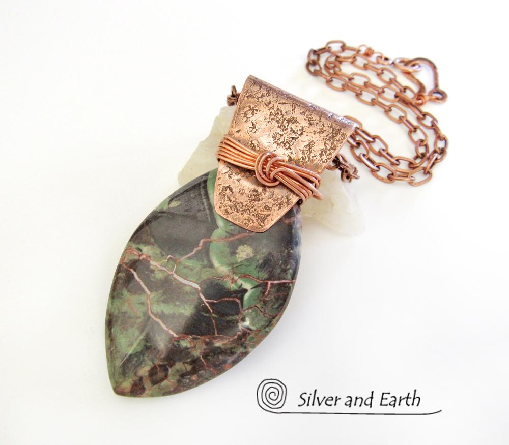 Copper stone deals jewelry